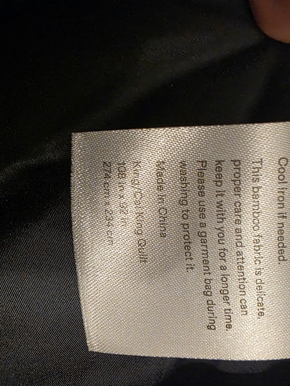 Quince King Bamboo Quilt - Navy - New With Tags - No Shams - Picture 5 of 5